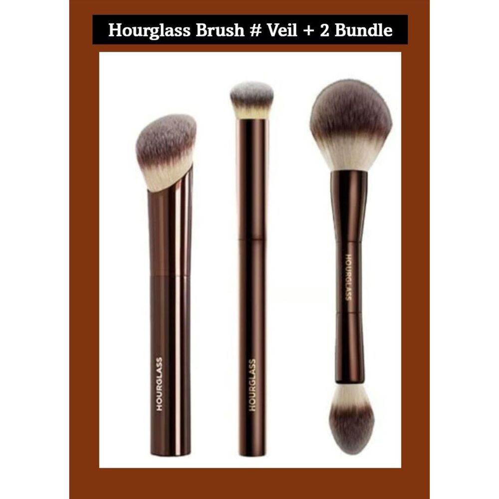 Hourglass Veil Powder, Ambient Foundation, Vanish Concealer,  Brush Set New